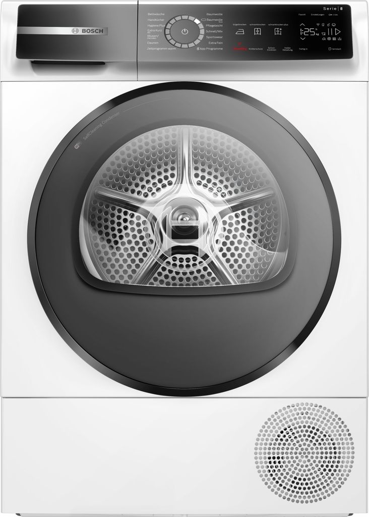 Bosch Serie 8 WQB245B40 Wäschetrockner Freistehend Frontlader 9 kg Weiß