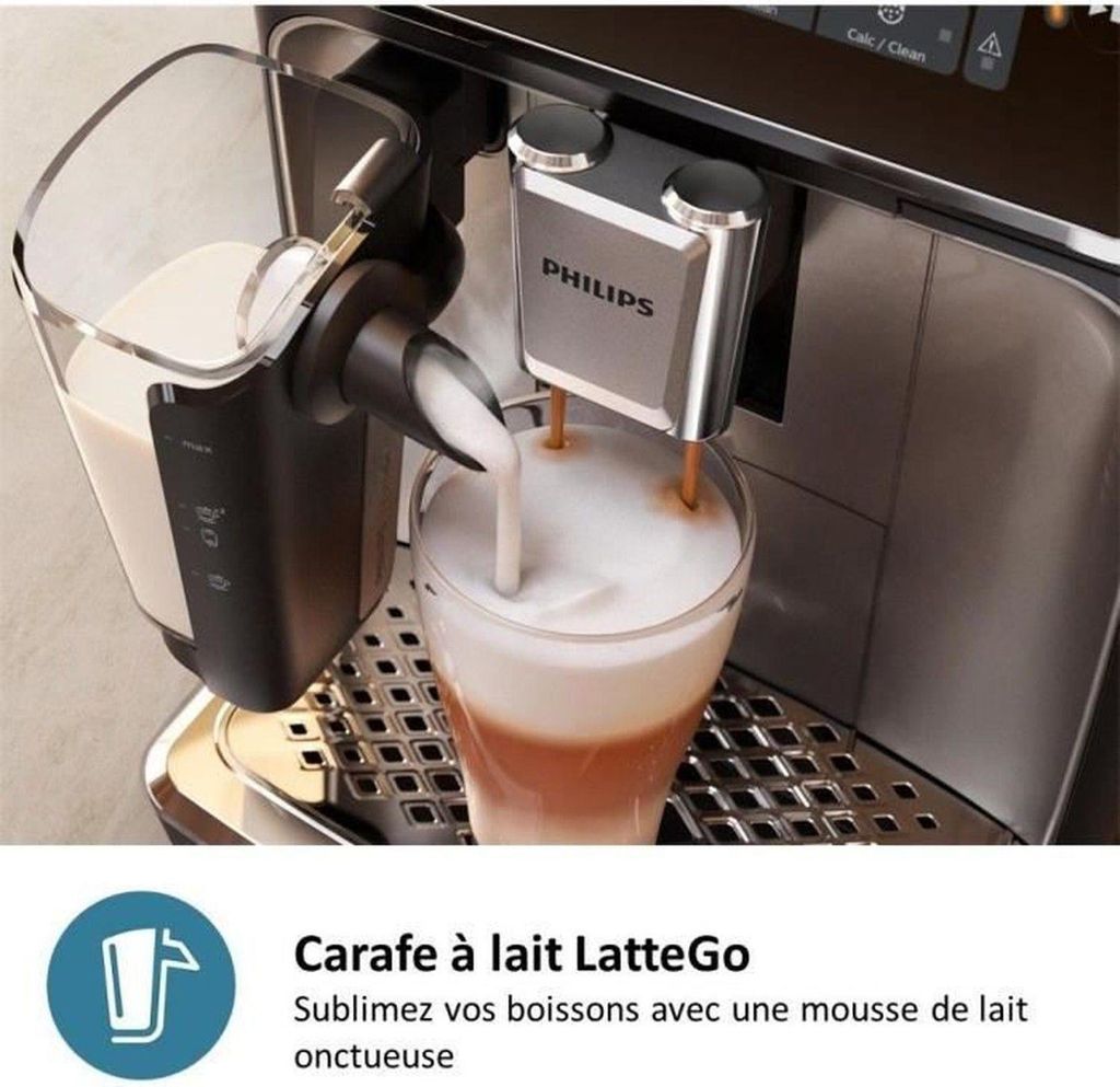 Philips Series 2300 EP2336/40 Kaffeevollautomat, Espressomaschine, 1,8 l, Kaffeebohnen, Eingebautes Mahlwerk, 1500 W, Grau