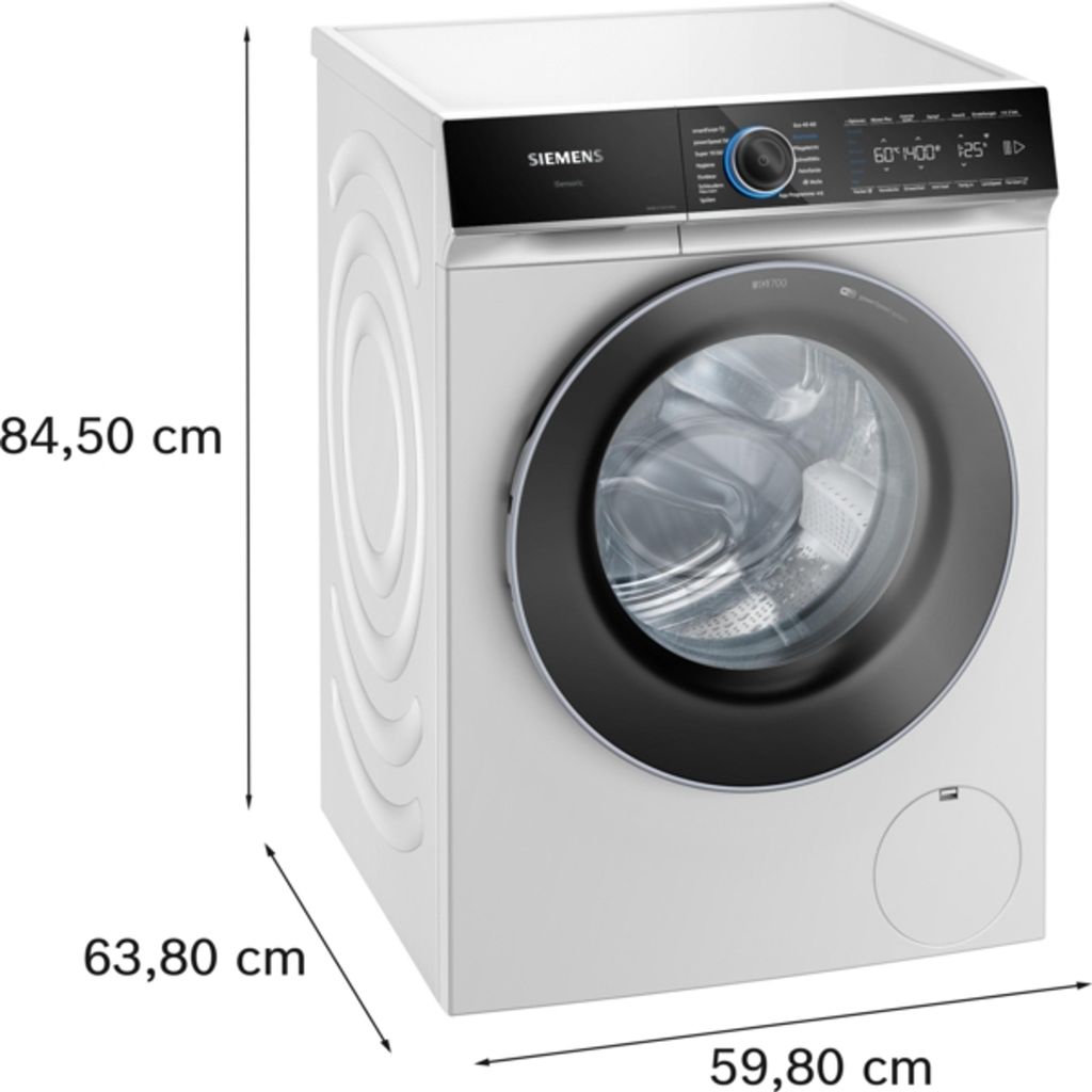 Siemens iQ700 WG44B2040, Frontlader, 9 kg, B, 70 dB, 1400 RPM, A
