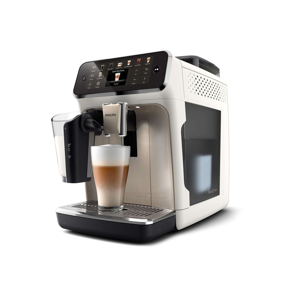 Philips 5500 series Series 5500 EP5543/90 Kaffeevollautomat, Espressomaschine, 1,8 l, Kaffeebohnen, Eingebautes Mahlwerk, 1500 W, Weiß