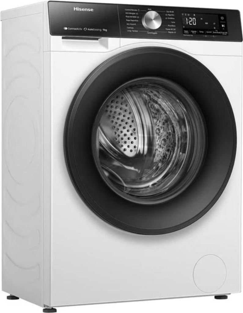 Hisense WF3S9045BW3, Frontlader, 9 kg, B, 72 dB, 1400 RPM, A