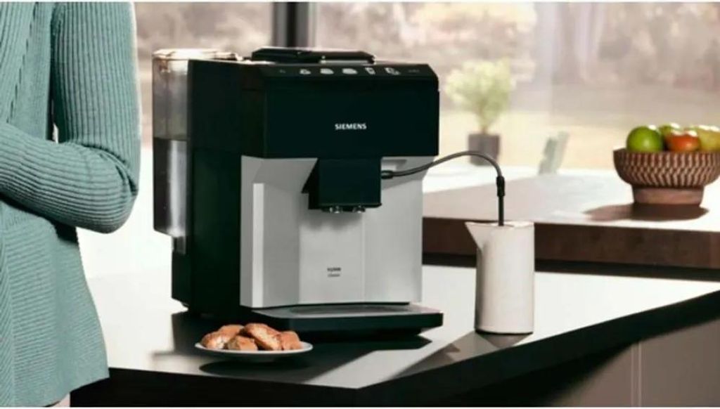 Siemens TP511D01, Espressomaschine, 1,9 l, Kaffeebohnen, Eingebautes Mahlwerk, 1500 W, Metallisch, Silber
