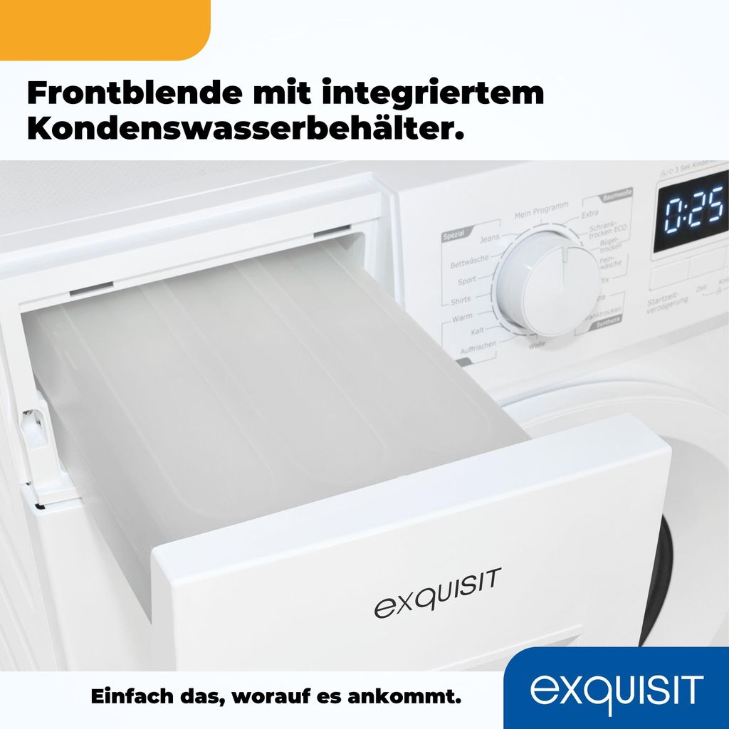 Exquisit Wärmepumpentrockner TWP5803 - 030 weiss