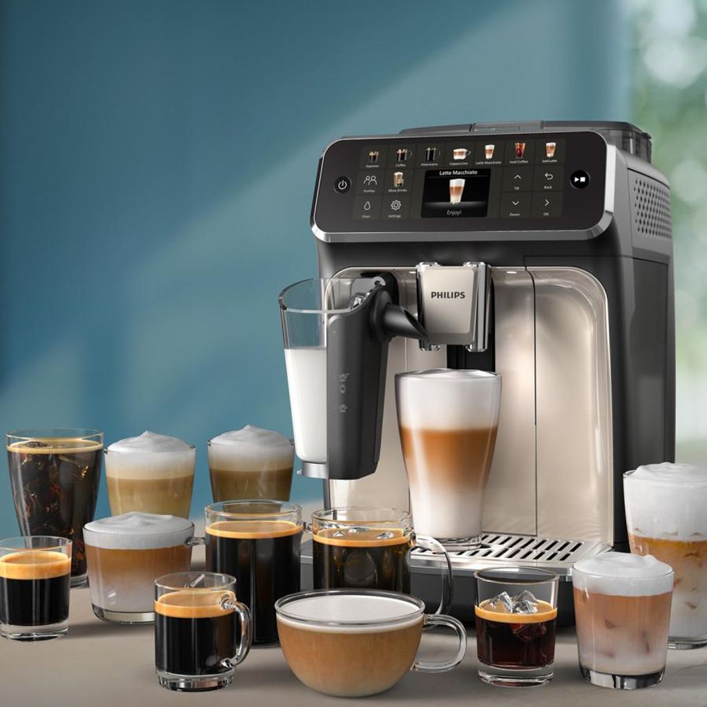 Philips 5500 series Series 5500 EP5547/90 Kaffeevollautomat, Espressomaschine, 1,8 l, Kaffeebohnen, Eingebautes Mahlwerk, 1500 W, Grau