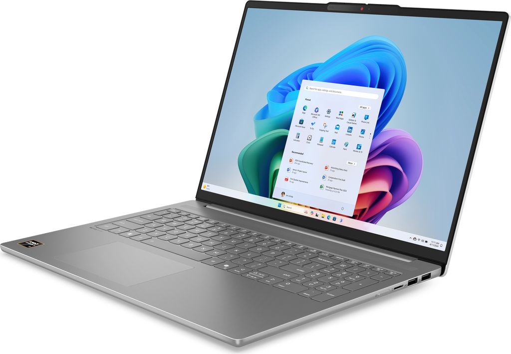Lenovo IdeaPad Slim 5 16AKP10 Copilot+ PC, AMD Ryzen AI 5, 2 GHz, 40,6 cm (16"), 1920 x 1200 Pixel, 16 GB, 1 TB