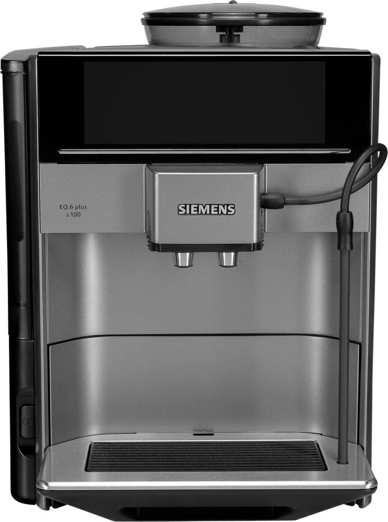 Siemens EQ.6 plus TE651209RW, Espressomaschine, 1,7 l, Kaffeebohnen, Gemahlener Kaffee, Eingebautes Mahlwerk, 1500 W, Schwarz, Titan