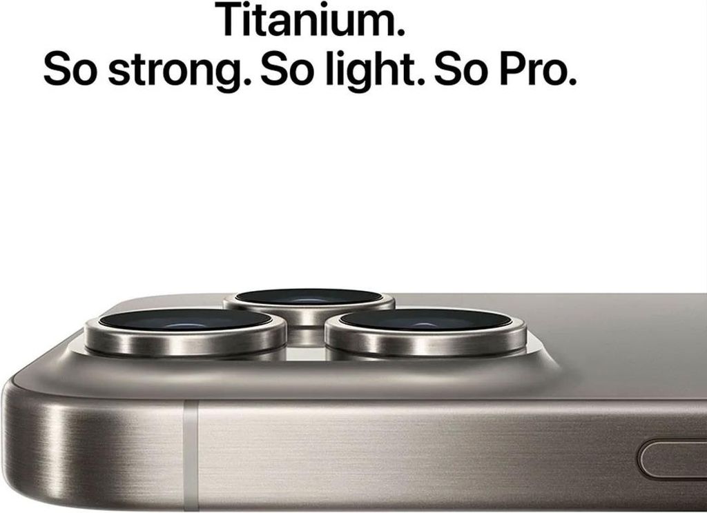 Apple iPhone 15 Pro , 15,5 cm (6.1"), 2556 x 1179 Pixel, 128 GB, 48 MP, iOS 17, Titan, Schwarz