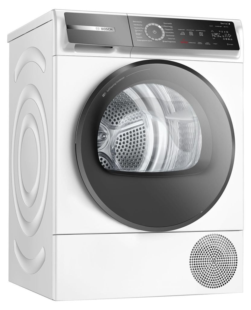 Bosch Serie 8 WQB245B40 Wäschetrockner Freistehend Frontlader 9 kg Weiß