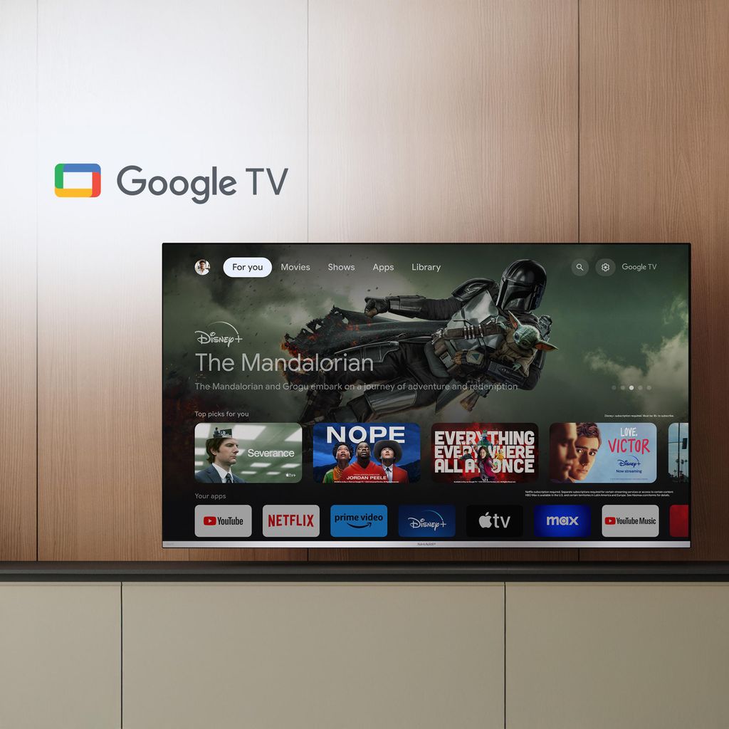 Sharp 70HP5765E, QLED - Fernseher, (UltraHD/4K, Google TV) - SHARP 70HP5765E