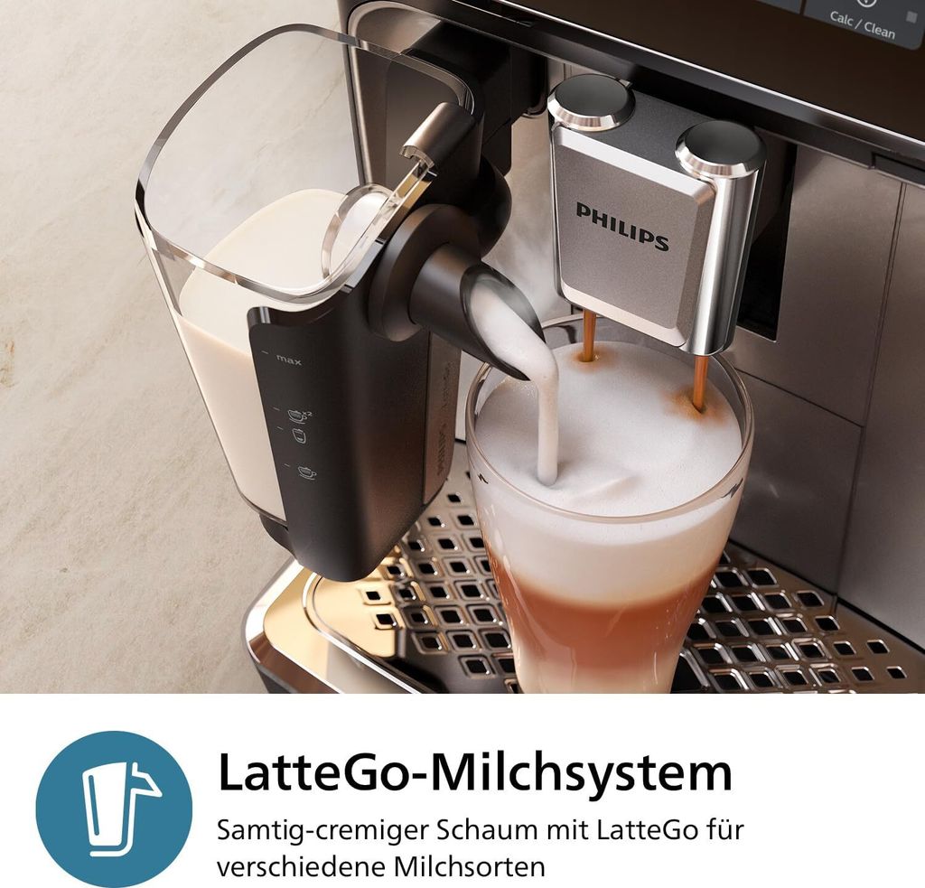 Philips Series 3300 EP3347/90 Kaffeevollautomat, Espressomaschine, 1,8 l, Kaffeebohnen, Eingebautes Mahlwerk, 1500 W