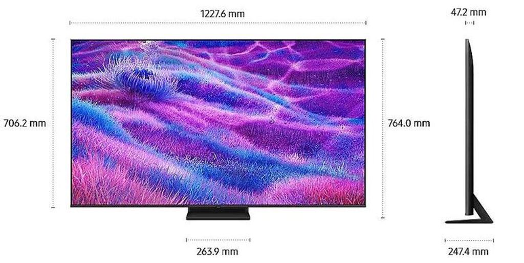 Samsung QE55QN80FAU, 139,7 cm (55"), 3840 x 2160 Pixel, Neo QLED, Smart - TV, WLAN, Silber