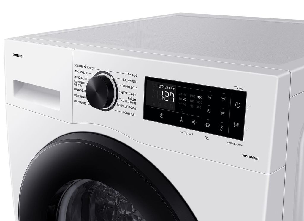 Samsung WW5000C, Waschmaschine, Ecobubble, Hygiene - Dampf, 9kg, , WW9ECGC04AAEEG, Frontlader, 9 kg, B, 72 dB, 1400 RPM, A
