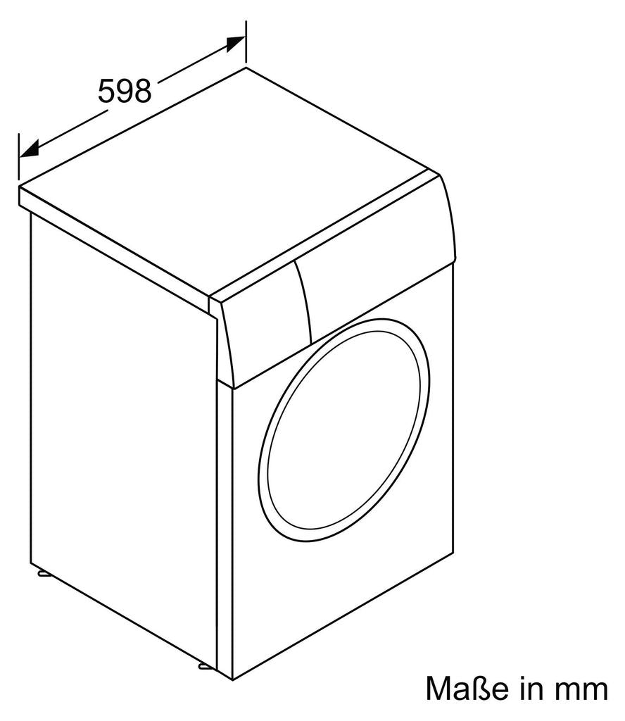 Bosch Serie 8 WGB244040, Frontlader, 9 kg, B, 69 dB, 1400 RPM, A