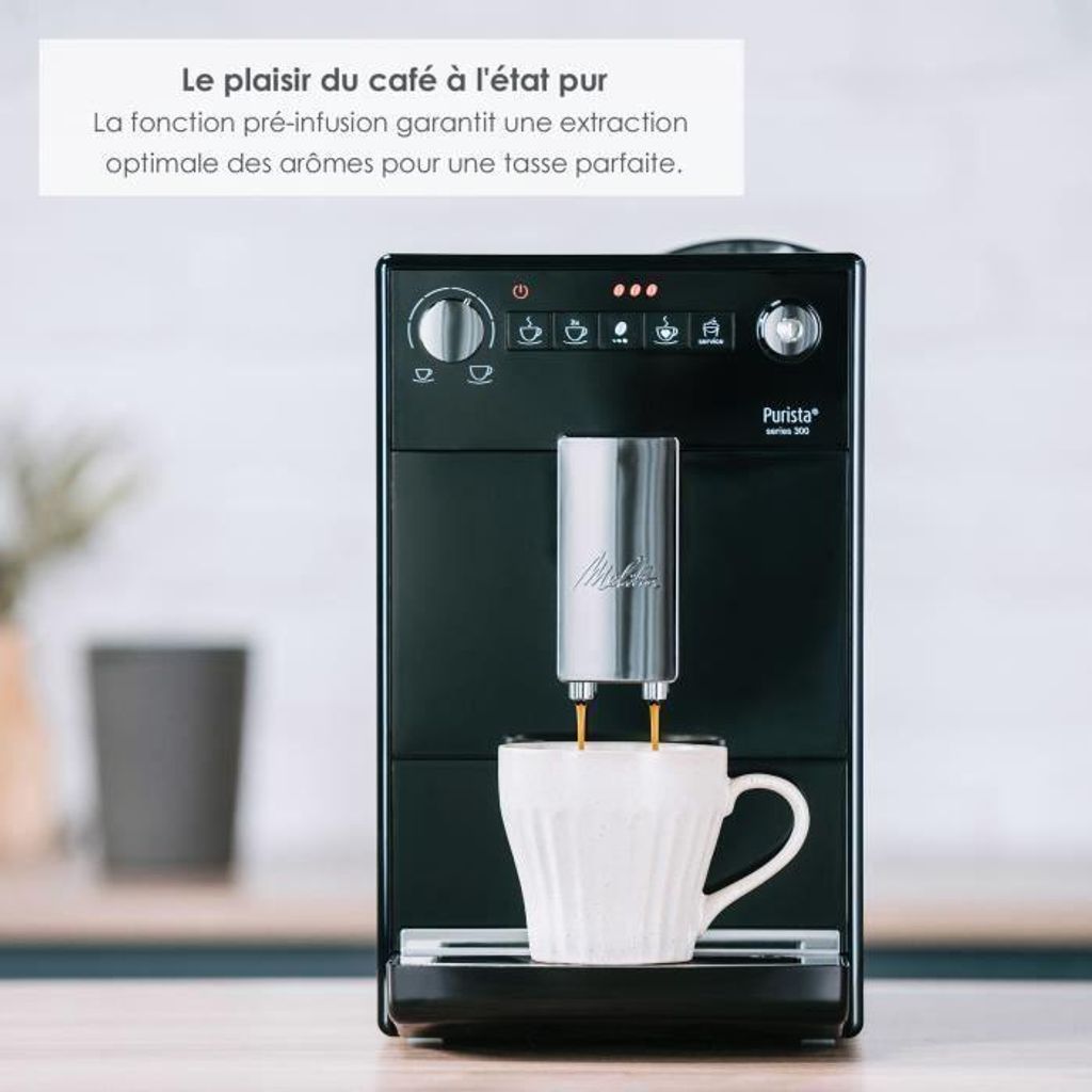 Melitta F23/0 - 102 Kaffeevollautomat Double Cup Mode Flüsterleises Mahlwerk