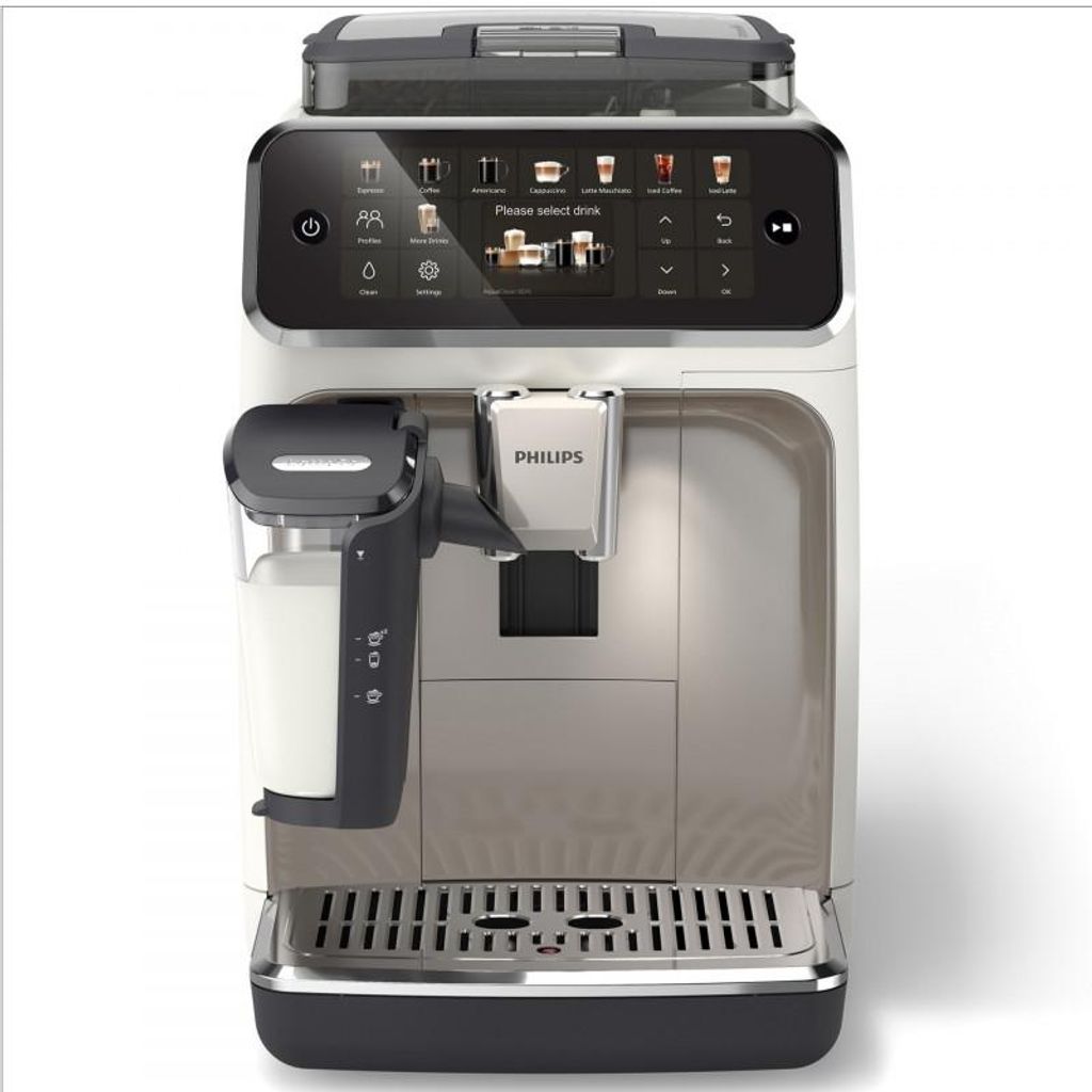 Philips 5500 series Series 5500 EP5543/90 Kaffeevollautomat, Espressomaschine, 1,8 l, Kaffeebohnen, Eingebautes Mahlwerk, 1500 W, Weiß
