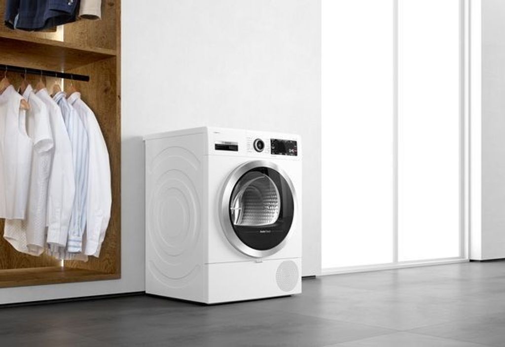 Bosch Serie 8 WQB245B40 Wäschetrockner Freistehend Frontlader 9 kg Weiß