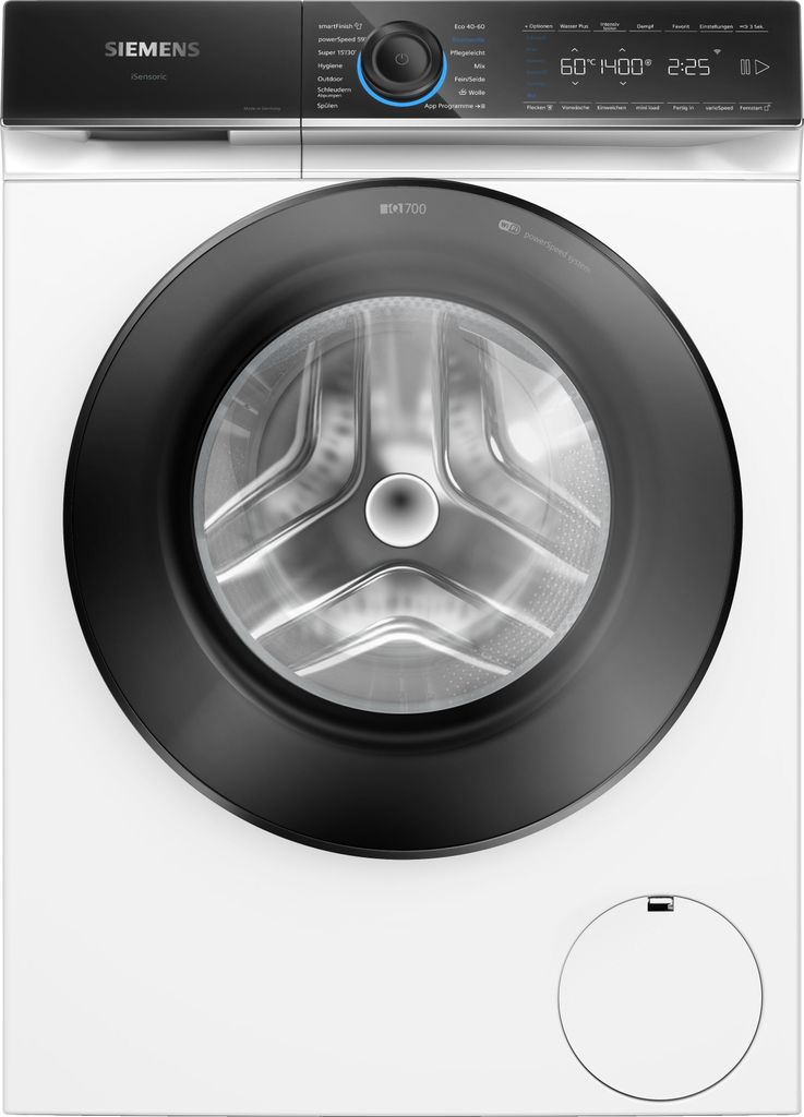 Siemens iQ700 WG44B2071, Frontlader, 9 kg, B, 69 dB, 1400 RPM, A