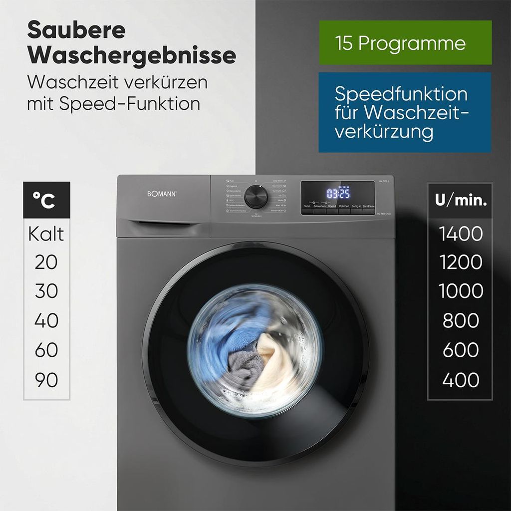 Bomann Waschmaschine 7kg - WA 7175.1