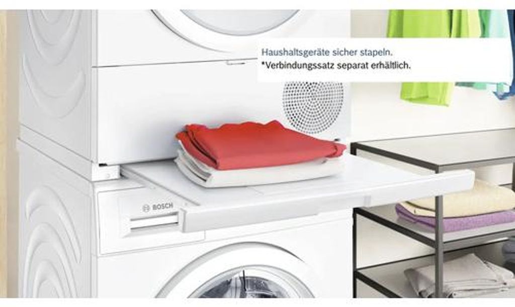 Bosch Serie 4 WTH83V04, Freistehend, Frontlader, Kondensation, Weiß, Drehregler, Rechts