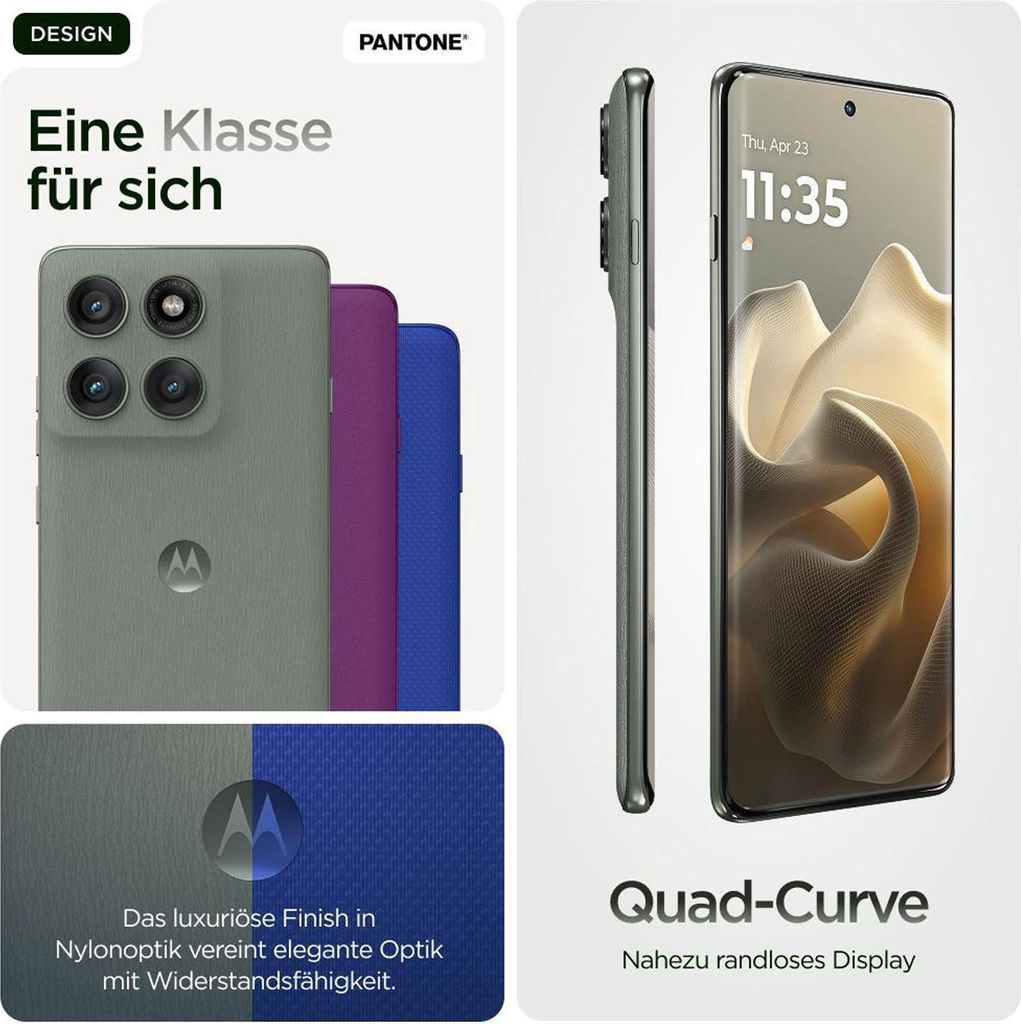 Motorola edge 60 pro, 16,9 cm (6.67"), 12 GB, 512 GB, 50 MP, Android 15, Grau