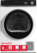 Sharp KD - NHA8S6GW1D - DE Wärmepumpentrockner, 8 kg, BubbleDrum, LED - Trommellicht, WaveCabinet, 15 Programme
