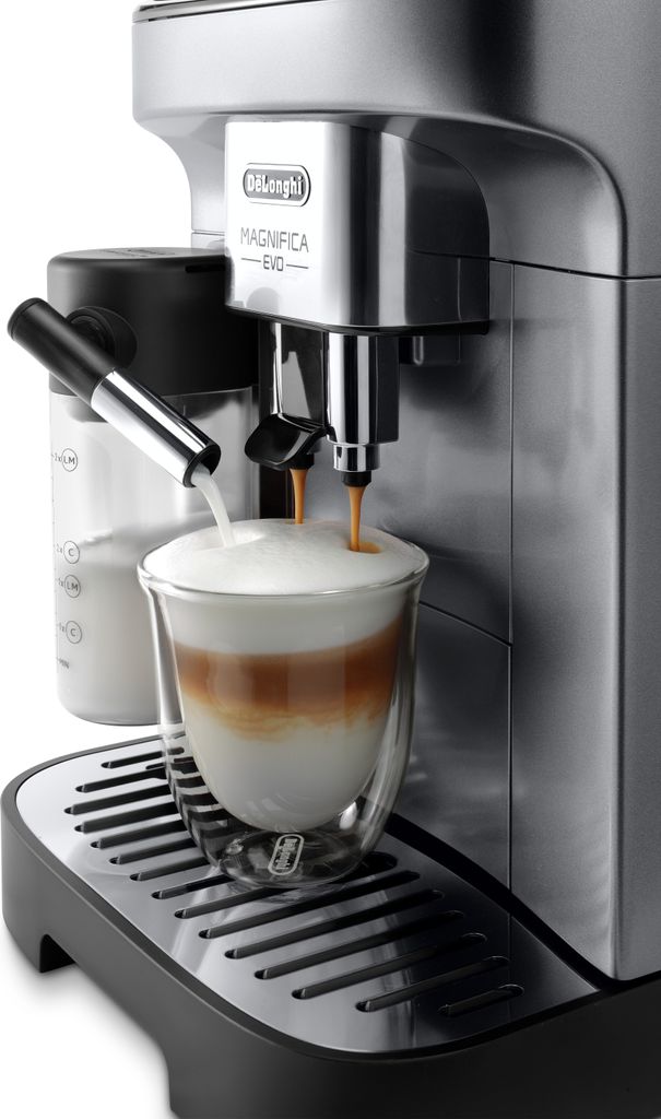 De'Longhi Magnifica Evo ECAM290.61.SB Kaffeevollautomat silber - schwarz