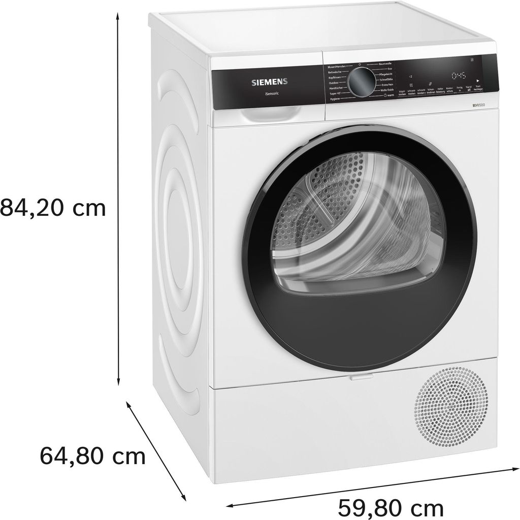 Siemens WQ33G2D41 Wärmepumpentrockner LED - Display Auto Dry speedPack