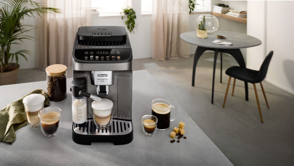 De'Longhi DeLonghi ECAM 290.81.TB Magnifica Evo Milk, Kaffee - Vollautomat, titanium/schwarz