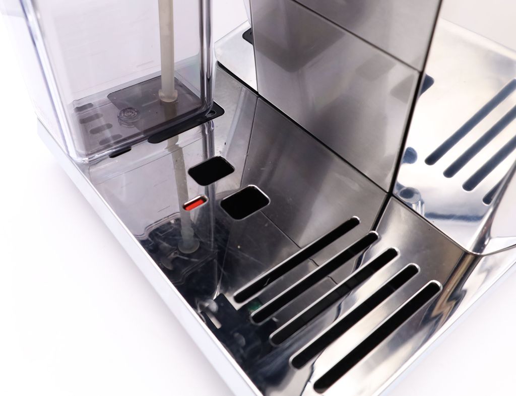 De'Longhi Delonghi ECAM 656.85.MS Vollautomatische Espressomaschine, Edelstahlgehäuse, Touchscreen, Zeitschaltuhr, Integriertes Mahlwerk, Milchaufschäumer, Wasserfilter