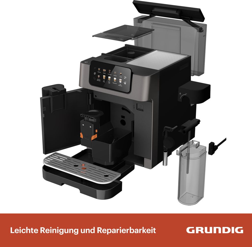 Grundig KVA 7230 Kaffevollautomat GrindPro CreamyPro Automatische Reinigung
