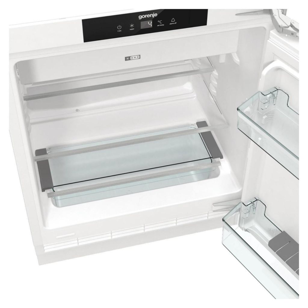 gorenje RBIU609EA1 Kühlschrank, Unterbau, 88er Nische, 121 l, Unterbau, E, 38 dB, SN - ST, 2 kg/24h