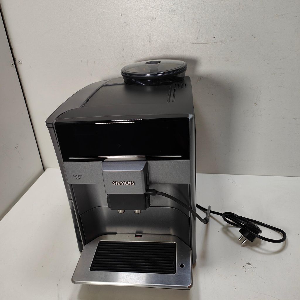 Siemens EQ.6 plus TE651209RW, Espressomaschine, 1,7 l, Kaffeebohnen, Gemahlener Kaffee, Eingebautes Mahlwerk, 1500 W, Schwarz, Titan