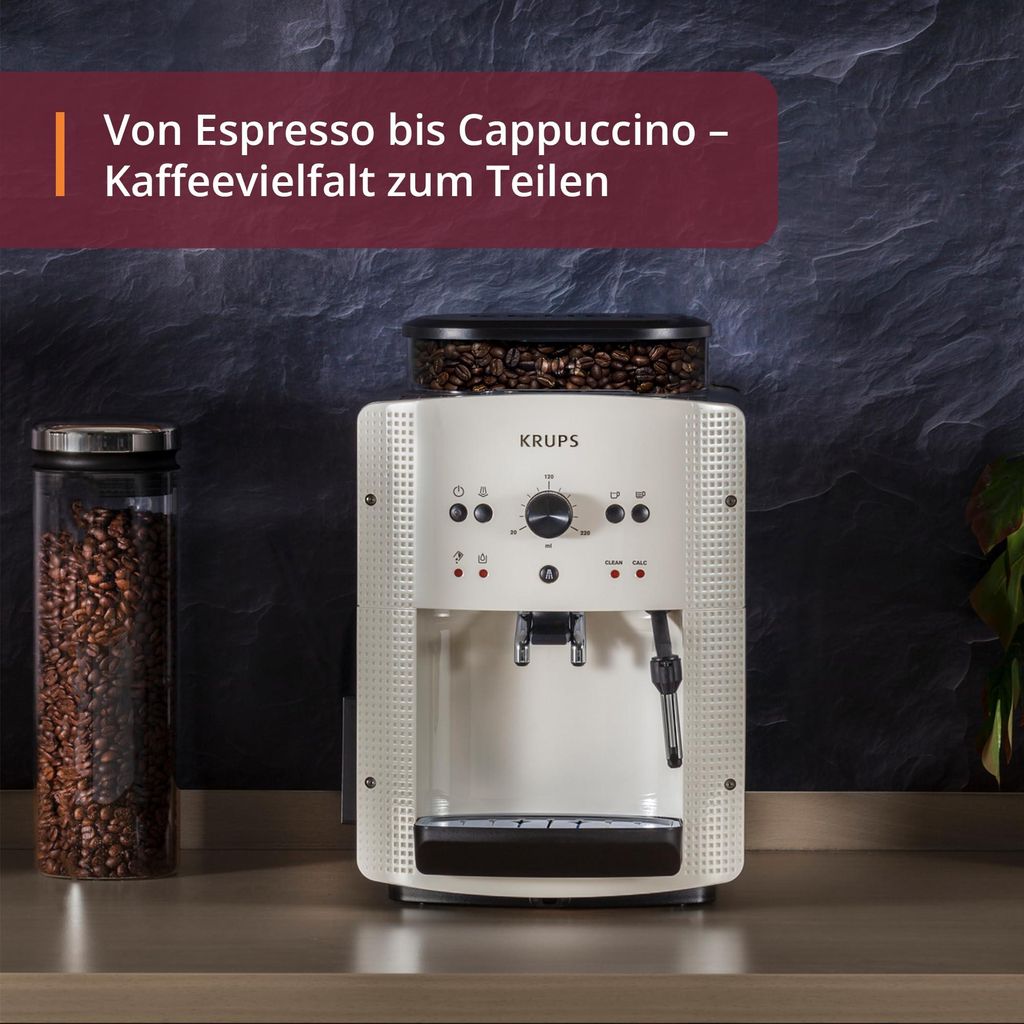 Krups EA 8105 Kaffeevollautomat Weiß