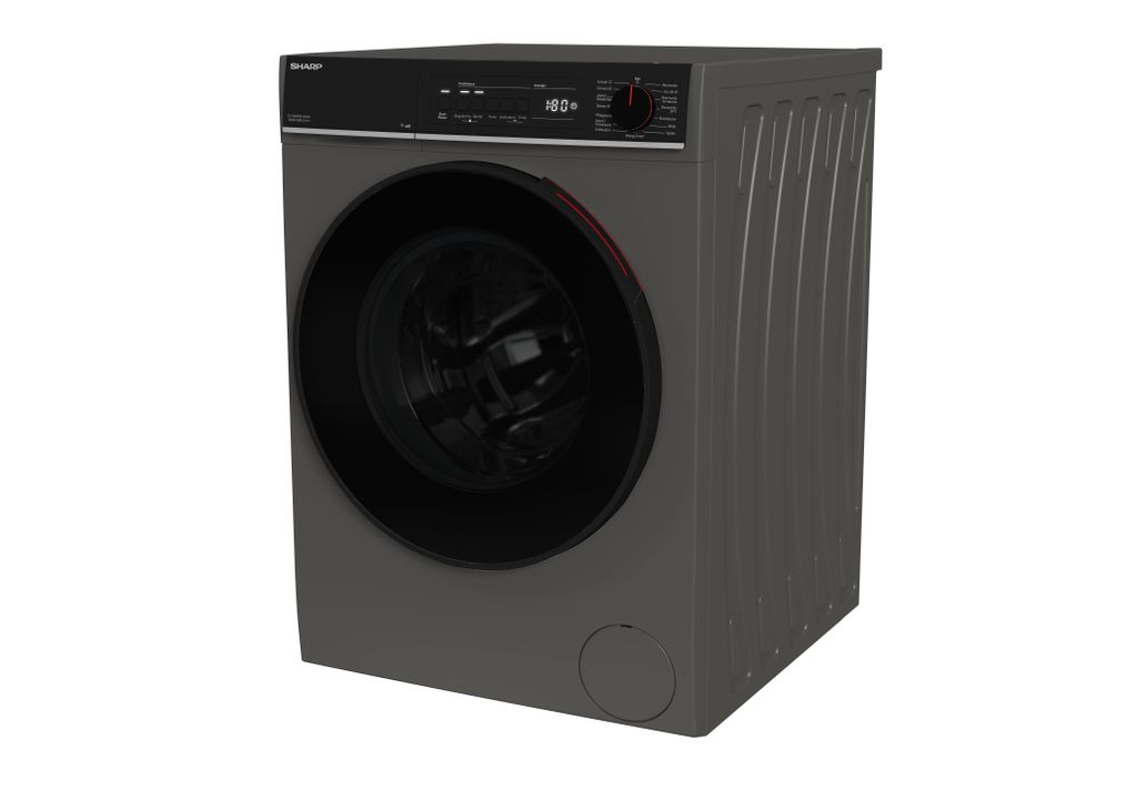 Sharp ES - WNFB214CAA - DE Waschmaschine (12 kg, EEK A - 20%, 1400 U/min.), (WiFi, Inverter Motor, Dampf, AquaStop), Espresso Gray