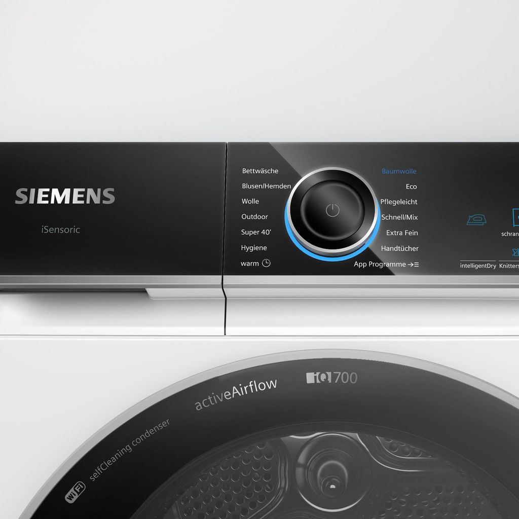 Siemens WR47B2C40 Wärmepumpentrockner softDry Nachlege - Anzeige varioSpeed Plus