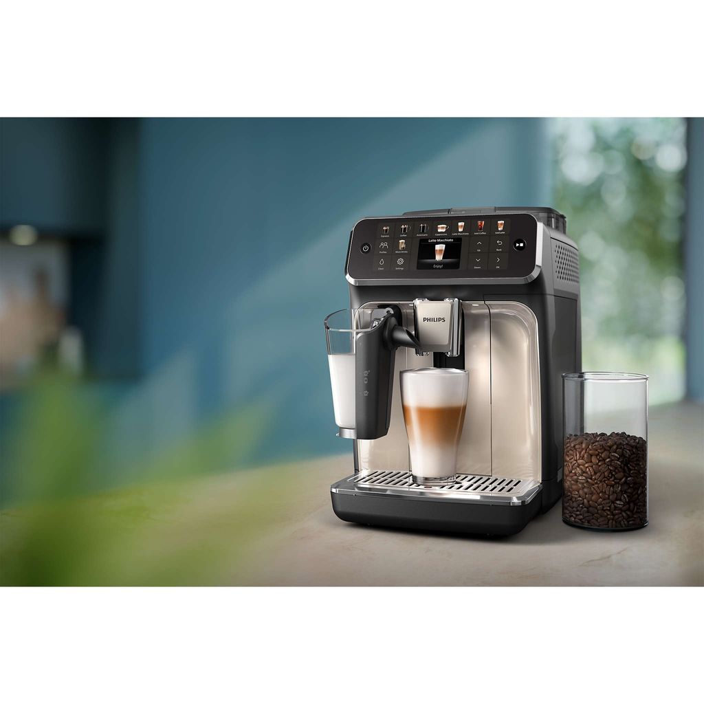 Philips 5500 series Series 5500 EP5547/90 Kaffeevollautomat, Espressomaschine, 1,8 l, Kaffeebohnen, Eingebautes Mahlwerk, 1500 W, Grau