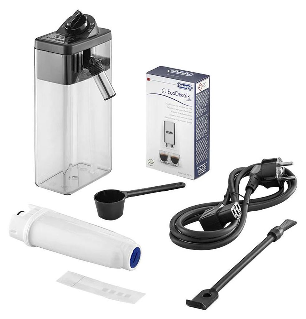 De'Longhi Delonghi ECAM 356.57.B/352.57.SB Dinamica Vollautomatische Espressomaschine, Kunststoffgehäuse, Integriertes Mahlwerk, Milchaufschäumer, Wasserfilter