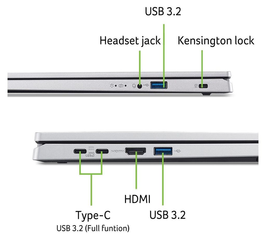 Acer 15,6" Acer Extensa FHD Intel Core 7 5.4GHz 16GB 1TB SSD Windows 11 Office 2024 Tasche & Maus