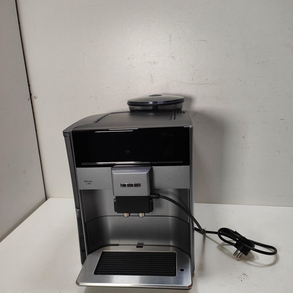 Siemens EQ.6 plus TE651209RW, Espressomaschine, 1,7 l, Kaffeebohnen, Gemahlener Kaffee, Eingebautes Mahlwerk, 1500 W, Schwarz, Titan