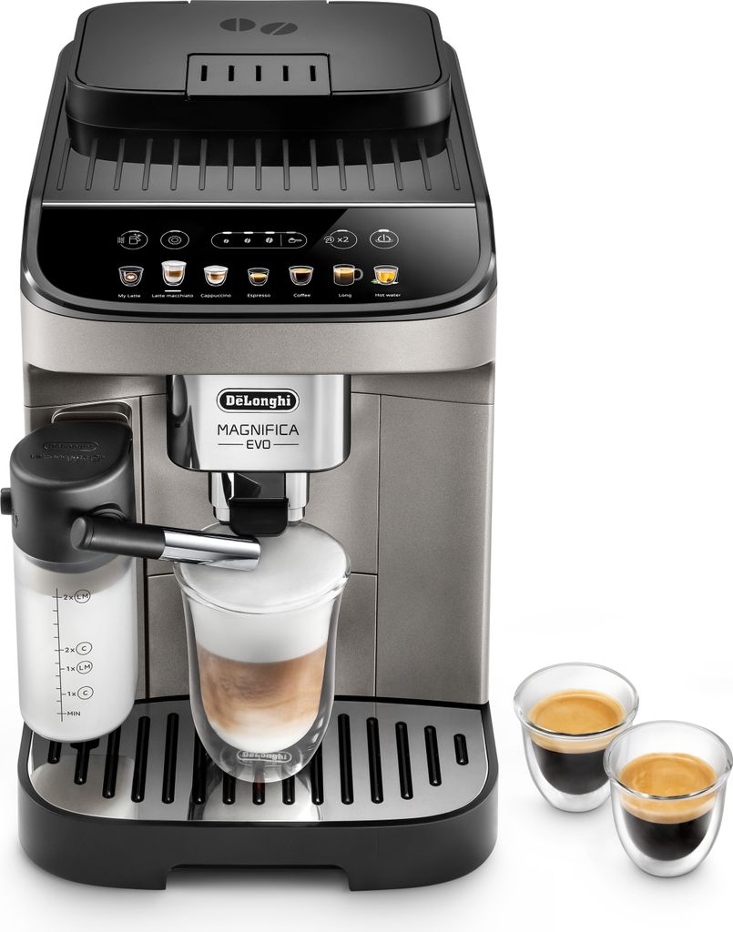 De'Longhi DeLonghi ECAM 290.81.TB Magnifica Evo Milk, Kaffee - Vollautomat, titanium/schwarz