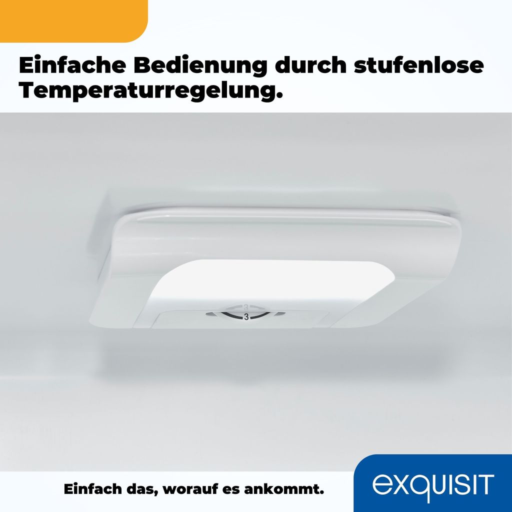 Exquisit Vollraumkühlschrank KS350 - V - H - 040D inoxlook
