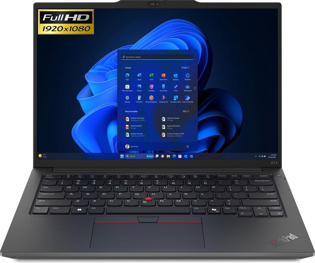 Lenovo ThinkPad E14 Gen 6 Notebook 14" WUXGA Intel Core Ultra 5 125H @4,5GHz 16GB DDR5 512GB NVMe SSD Intel Graphics Windows 11 Laptop