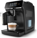 Philips Kaffeevollautomat 2200 Series, 3 Kaffeespezialitäten, LatteGo Milchsystem, Touchdisplay, Schwarz (EP2230/10)