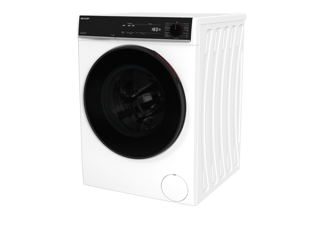 Sharp ES - WNFB214CWDA - DE Waschmaschine (12 kg, EEK A - 20%, 1400 U/min.), (WiFi, Inverter Motor, Dampf, AquaStop), Weiß